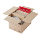 Croisillons en carton pour 13 assiettes - Séparateur pour déménagement et protection des assiettes (carton 36L)