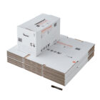 Carton de stockage robuste mesurant 55 x 30 x 30 cm, idéal pour emballer et organiser divers articles lors de déménagements ou de rangement.