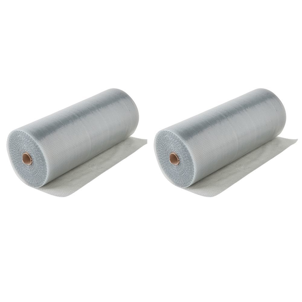 Lot de 2 grands rouleaux de papier bulle 1x50m - Protection emballage et déménagement.
