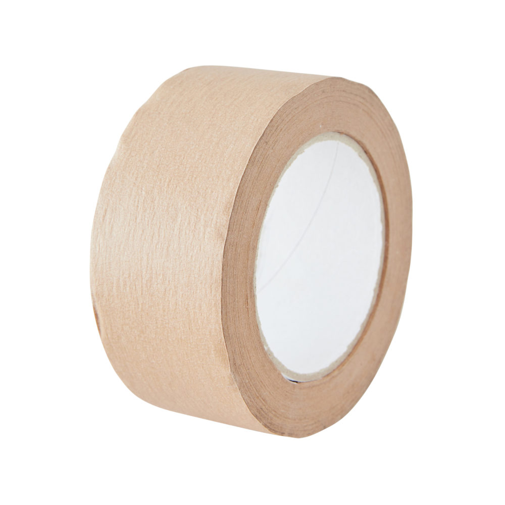 Ruban adhésif kraft écologique - Parfait pour emballage et fermeture de cartons.